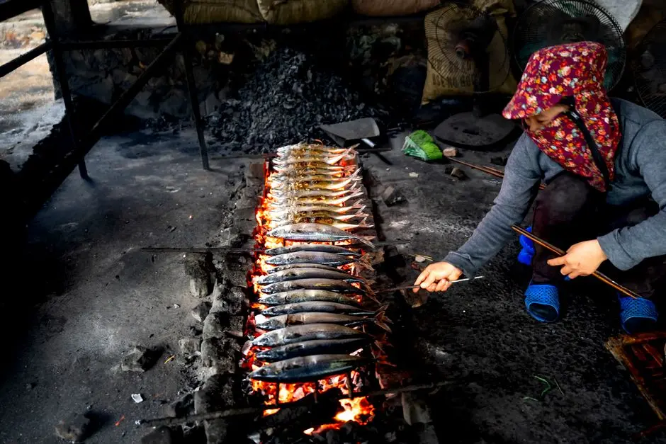 Proses pembuatan ikan patin bakar dengan bumbu kuning khas